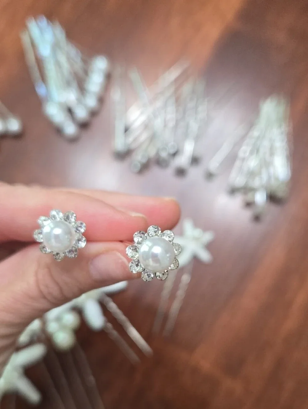 Ivory Pearl & Starfish Hair Pin Set